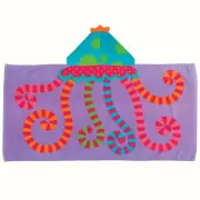 Stephen Joseph 46"x24" Jellyfish Hooded Towel - Soft Velour - Bathrobe or Beach