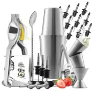 Eatex Bar Set Cocktail Shaker Set, Stainless Steel Mixology Bartender Kit, 28...