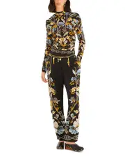 Farm Rio Snake Garden Jersey Top