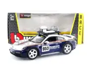 BBURAGO 1/24 - PORSCHE 911 - RALLYE DAKAR 2023 28029BL/W