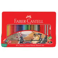 在飛比找誠品線上優惠-FABER-CASTELL 48色油性色鉛筆/ 鐵盒