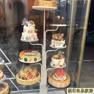 免運 開立發票 展示架 蛋糕架 展示架 零食架 水果盤架 展示盤 點心盤架 果盤 甜品展示架歐式網紅創意蛋糕櫥窗模型展示架新款鐵藝蛋糕架子蛋糕店陳列架yylp1108