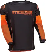 Moose Racing Qualifier 2022 Motocross Jersey, black-orange, Size L for Men Black Orange