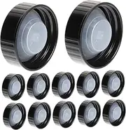 KAILIKETIY 12Pcs Screw Caps for Bottles Durable Plastic Lids for Beer Wine Liquid Storage Leak Seal for Brewing Household Use