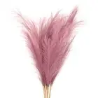 37.8in Pampas Grass Decor, 7 Pcs Artificial Pampas Grass Bulk, Purple