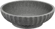 Large Decorative Bowl,Fruit Bowl for Kitchen Counter,Modern Handicraft Decorative Bowl for Home Decor,Key Bowl for Entryway Table - Granite Gray