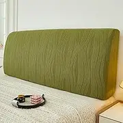 Soft Bed Headboard Slipcoverfor Bedroom DécorDouble Single Bed Dustproof Protectors Elastic Bed Headboard Covers-Green||200cm/79in