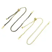 Purse Chain Strap, 47 Inch Adjustable Chains Strap Black/Gold, White/Gold