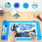 Collapsible Cup for Crafting Brush Holder Silicone Mat Heat Resistant Painting