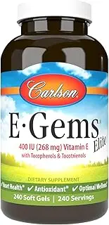 Carlson Labs - E Gems Elite Natural Vitamin E 400 IU - 240 Softgels