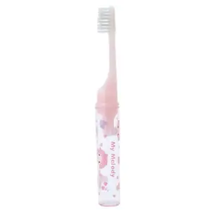 真愛日本 美樂蒂 大臉 旅用 攜帶型 牙刷 牙膏 牙刷杯 盥洗 攜帶式牙刷 摺疊牙刷 JD31