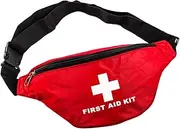 MUCKLILY 1Pc First Aid Waist Pack Portable Emergency Pouch for Outdoor Activities Durable Bag for First Aid Kit