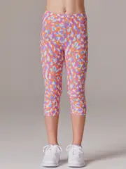 Running Bare Fit 3/4 Leggings - Girls Activewear Tights