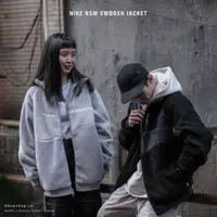 在飛比找蝦皮購物優惠-dd▸Nike Swoosh Jacket 外套 雙面穿 拼