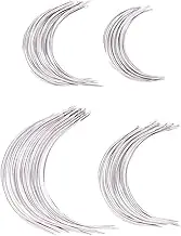 UTHCLO 200Pcs Eye Needles C Type Curved Sewing Needles for Hand Sewing Durable Tip Needles for Crafting and Repair