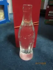 Coca-Cola Solid Clear Glass Coke Bottle Collectible 6 fl oz Bottle RARE!