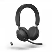 Jabra Wireless Evolve2 65 Uc Stereo Bluetooth Headset + Link 380a Bt,Usb-A