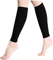 SEWOART Sports Vein Compression Socks 2 Pairs Elastic Leg Sleeve Ankle Support Xxl Black