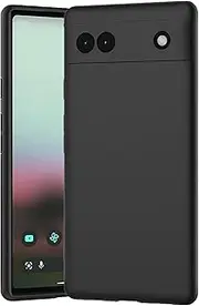Silicone Case for Google Pixel 6A 5G, Soft-Touch, Shockproof, DustProof, Phone Cover for Google Pixel 6A 5G – Black