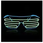 Neon Flashing Light Up LED Glasses Rave Glow with 3 Modes Halloween costume