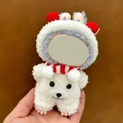 Labubu doll clothes 17cm canvas blind box pendant, first and second generation vinyl plush toy set——colour:LBB-24,height:17cm