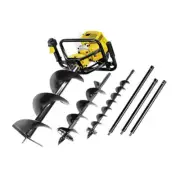 NNEDSZ Post Hole Digger 92CC Petrol Auger Diggers Drill Borer Fence Earth Power
