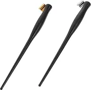 SHOWERORO 2pcs Pen Holder for Oblique Calligraphy Resin Inclined Rods Versatile Fountain Dip Pen Accessories