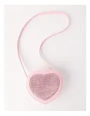 [Milkshake] Heart Flip Sequin Crossbody Bag in Pink