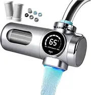 Forubar UV Faucet Water Filter, Smart Purifier | NSF-Certified Lead/Chlorine/Metal Removal | Real-Time Filter Life Alert | 2 Cartridges & Universal Fit
