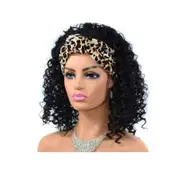 Small Curly Headscarf Wig - Gradient 1b