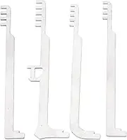 Lockpick Set Kit, 4-Piece Metal Teeth Comb Lock Pick Set, Reusable Portable Lock Picking Tool for Firefighting Repair