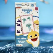 Baby Shark Counting Flash Cards 36 Ct Learning Toddler Preschool Kids 3+ Gift