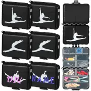 DoubleFill 6 Pcs Dance Recital Gifts for Girls Bobby Pin Case Mini Hair Tie Clip