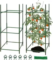 Meiwlong 81cm Tomato Cage Vegetable Trellis Assembled Garden Plants Stakes Su...