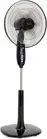 Amazon Basics 16-inch Pedestal Floor Fan Oscillating Remote, 16-Inch, Black