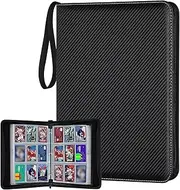1260 Pockets Card Binder, 9 Pocket Trading Card Album Games Card Holder Book with 70 Removable Sleeves, Card Binder Compatible with YuGiOh, MTG,Sports Cards & Other Standard Size Trading Card (Black)
