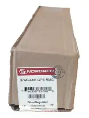 Norgren B74G-4AK-QP3-RMG 1/2" PTF 150 PSIG 40 Micron Filter Regulator w/ Gauge