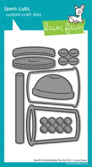 Lawn Fawn Build-A-Drink Bubble Tea Add-On Die