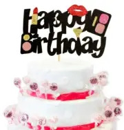 1pcs Make up cake topper makeup artist cupcake toppers lipstick cake topper