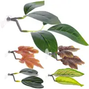 Fish Tank Landscaping Leaf Betta Bed Leaf with Suction Cup Aqarium Decor