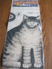 Vintage 1977 RAGTOY Sew It Yourself Large Tabby Cat 3-D Pillow NOS