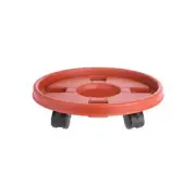 Plant Pot Saucer Circle Movable Plant Saucer with Wheels Stand