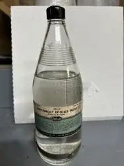 Abbott Laboratories Antique Fractionally Distilled Water IV Bottle Unopened Full
