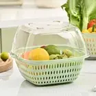 1 Set Kitchen Colander Set with Bowl Strainer Reusable Plastic Fruits and