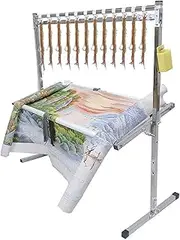 Embroidery Stand, Adjustable Embroidery Stand,Rotated Stainless Steel Cross Stitch Holder,Stainless Steel Needlework Floor Frame, Standing Embroidery Lap Table, for Art Craft Sewing Holder