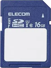 Elecom UHS-I MF-FS016GU11C SDHC Card, 16 GB, Writing Storage Contents with Case