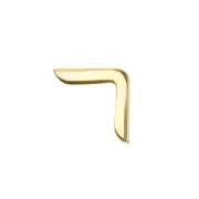 Metal Book Corner Protectors Edge Cover Guard 15 x 15 x 3mm Gold Tone 100pcs