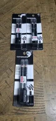 3-Covergirl Easy Breezy Brow Fill + Define Pencils+Sharpener #500 Black Noir