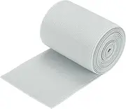 uxcell Twill Wide Elastic Band Double-Side (70mm) 2.8 Inch Flat 2 Yard Woven Elastic Band Knit Elastic Spool Heavy Stretch Strap Light Gray for Sewing, Waistband