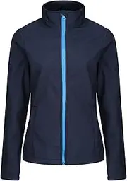 [REGATTA] Standout Womens/Ladies Ablaze Printable Soft Shell Jacket (UK Size: 10) (Navy/French Blue)